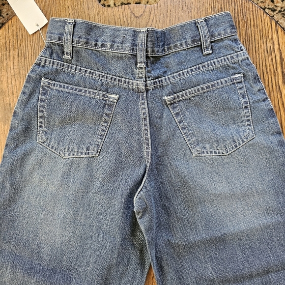 Gap Super Loose Dark Wash Straight Cut Jeans Size Boy's 7 NEW - Picture 5 of 7